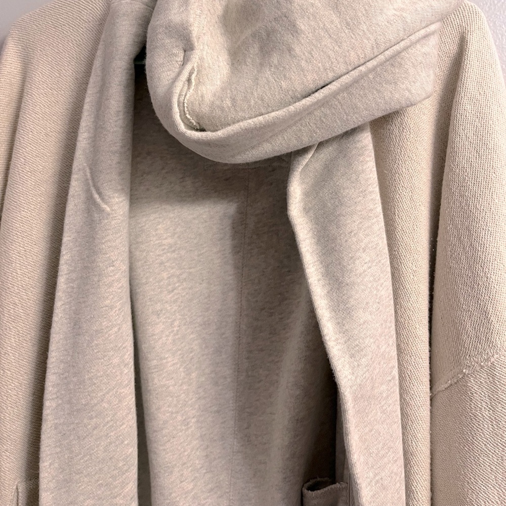 Free People Cozy Hooded Open Cardigan in Cream - Picture 13 of 16
